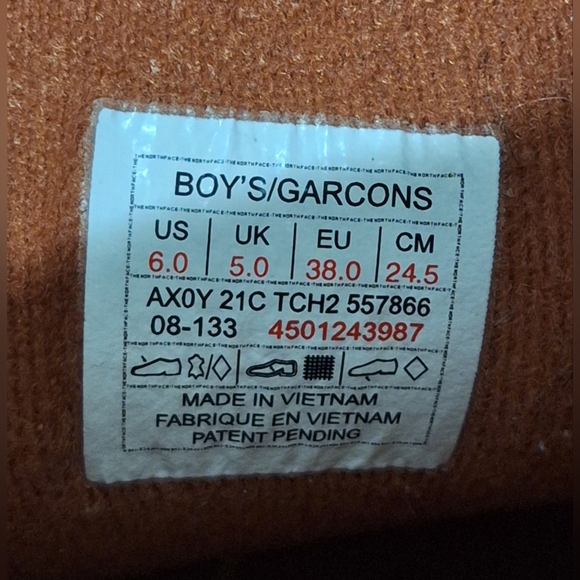 The North Face Men's Tan Hiking Boots Size 6 - Picture 5 of 12